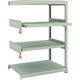 TRUSCO スチールラック M1.5型軽中量棚 860X595XH1200 4段うちスライド2段 連結 M1.5-4362M2B（直送品）