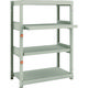TRUSCO スチールラック M1.5型軽中量棚 860X445XH1200 4段うちスライド2段 単体 M1.5-4342M2（直送品）