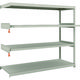 TRUSCO スチールラック M1.5型軽中量棚 1760×595×H1500 4段うちスライド2段 連結 M1.5-5662M2B（直送品）