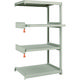 TRUSCO スチールラック M2型軽中量棚 860×600×H1500 4段うちスライド2段 連結 M2-5362M2B 1セット(1個)（直送品）