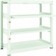 TRUSCO スチールラック M3型中量棚 1200X571XH1200 4段うちスライド2段 単体 M3-4462M2 1台(1個)（直送品）