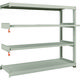 TRUSCO スチールラック M3型中量棚 1800×571×H1500 4段うちスライド2段 連結 M3-5662M2B 1台(1個)（直送品）