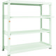 TRUSCO スチールラック M3型中量棚 1500×571×H1500 4段うちスライド2段 単体 M3-5562M2 1台(1個)（直送品）