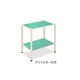 高田ベッド製作所 LSワゴン(アジャスター付き) 幅50×奥行46×高さ65cm ライトグリーン TB-1010-02 1台（直送品）