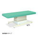 高田ベッド製作所 垂直電動HSタイプ 幅70×長さ190×高さ46~79cm ライトグリーン TB-897 1個 61-5844-93（直送品）