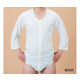 神戸生絲 紳士・婦人共用 前開き7分袖ボディシャツ M No.112 1枚 63-1285-05（直送品）
