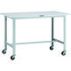 TRUSCO 軽荷重作業台(100kg)AO型 1200X750XH809 φ75キャスター付 ホワイト色 AO-1275C75 1台（直送品）