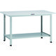 トラスコ中山 TRUSCO 軽荷重作業台(200kg)AO型 1200X750XH740 下棚2枚付 ホワイト色 AO-1275LT2 1台（直送品）