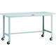 TRUSCO 軽荷重作業台(100kg)AO型 1500X750XH809 φ75キャスター付 ホワイト色 AO-1575C75 1台（直送品）