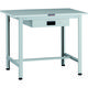 TRUSCO 軽荷重作業台(200kg)AO型 900X600XH740 薄型1段引出付 ホワイト色 AOR-0960UDK1 1台（直送品）