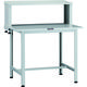 TRUSCO 軽荷重作業台(200kg)AO型 900X600XH1044(全高) 上棚付 ホワイト色 AOR-0960YURB 1台（直送品）