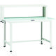 TRUSCO 軽荷重作業台(200kg)AO型 1200X750XH1044(全高) 上棚付 ホワイト色 AOR-1275YURB 1台（直送品）