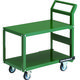 トラスコ中山 TRUSCO 鋼鉄製運搬車 800X450 片袖2段型 プレス車 自在ストッパー付車輪 PH-32 1台 149-5865（直送品）