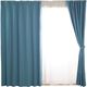 スミノエ デザインライフ プライム2 カーテン 幅3000×長さ1450mm ブルー 1セット（2枚入）（直送品）