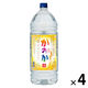 麦焼酎 かのか 25度 4L ペット 1セット（1本×4） 甲乙混和焼酎 アサヒ