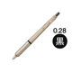 油性ボールペン ジェットストリームエッジ単色 0.28mm シャンパンゴールド軸 金 SXN100328.25 三菱鉛筆uni ユニ