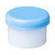 軟膏容器　軟膏壺　軟膏ツボ　軟膏つぼケーエム化学 増量 丸底プラツボ6mL(青) 1003601 1箱(100個入)