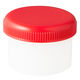 軟膏容器　軟膏壺　軟膏ツボ　軟膏つぼケーエム化学 増量 丸底プラツボ6mL(赤) 1036012 1箱(100個入)