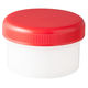 軟膏容器　軟膏壺　軟膏ツボ　軟膏つぼケーエム化学 増量 丸底プラツボ24mL(赤) 1036032 1箱(100個入)