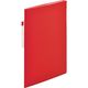 リヒトラブ noie-style クリヤーブック<オープンポケット> A4 10ポケット レッド N7674-3 1セット(2冊)（直送品）
