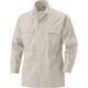 HOOH 立ち襟シャツ 3700-2ベージュ LL 村上被服 1セット（2着入）（直送品）