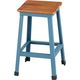 アビテ ディヴィゼ・ウッドボードスツール ブルー ZS-701-BL 1個（直送品）