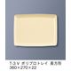 三信化工 ポリプロトレイ 長方形 ベージュ T-3-V 1枚（直送品）