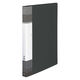 コクヨ　クリヤーブック＜Glassele＞　固定式　台紙あり　40ポケット　ブラック　ラ-GLB40D　1冊