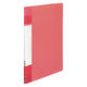コクヨ　クリヤーブック＜Glassele＞　固定式　台紙あり　20ポケット　コーラルピンク　ラ-GLB20ポケット　1冊