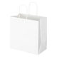 丸紐クラフト紙手提袋ベーシックタイプ 280×280×150mm 白無地 1セット（900枚）アスクル 【紙袋】  オリジナル