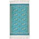 萩原 トルクメン プリントラグ 手織り絨毯風 1900×1900mm ターコイズ 240623245 1枚（直送品）