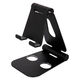 スマホスタンド　卓上型/アルミ製/折りたたみ式/角度調整/OWL-STD03-BK　ブラック　1個　オウルテック