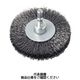 アークランズ 六角軸付ホイールブラシ 鋼線 75mm RHー2 4904781077748 1個（直送品）