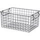 不二貿易 スタッキングワイヤーバスケット BK 37x26x18 26680 1個