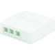 PANDUIT CAT5Eスプリングシャッター付きローゼットキット 4個口(3ジャック+1ブランク) 白 JOQ3BH500 1個（直送品）