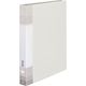 コクヨ クリヤーブック<Glassele>（替紙式・背ポケットタイプ・リングファイル） A4タテ 30穴 オフホワイト ラーGLB730W 1セット(8冊)
