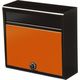 グリーンライフ GL スリムタイプポスト(ダイヤル錠)マットブラック/オレンジ FH-614D(MBOR) 1個