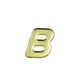光 ゴールドメタル文字 「B」 天地35mm×1mm GM35ーB GM35-B 1個（直送品）