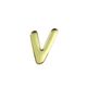 光 ゴールドメタル文字 「V」 天地35mm×1mm GM35ーV GM35-V 1個（直送品）