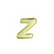 光 ゴールドメタル文字 「Z」 天地35mm×1mm GM35ーZ GM35-Z 1個（直送品）