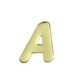 光 ゴールドメタル文字 「A」 天地60mm×1mm GM60ーA GM60-A 1個（直送品）