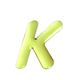 光 ゴールドメタル文字 「K」 天地60mm×1mm GM60ーK GM60-K 1個（直送品）