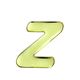 光 ゴールドメタル文字 「Z」 天地60mm×1mm GM60ーZ GM60-Z 1個（直送品）