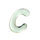 光 シルバーメタル文字 「C」 天地60mm×1mm SM60ーC SM60-C 1個（直送品）