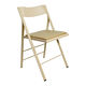 arrmet ポケットクッション 折り畳みチェア ベージュ POCC-BE 1セット(2脚入)（取寄品）