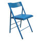arrmet ポケットクッション 折り畳みチェア ブルー POCC-BL 1セット(2脚入)（取寄品）