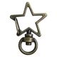 日本紐釦貿易 チャームナスカン 星 アンティークゴールド 外径W2.4cm 10個入 S27-512-AG（直送品）