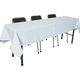 長机用 防炎テーブルクロス ロイヤル グレーホワイト 120×240cm 4976416118980 1枚
