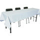 長机用 防炎テーブルクロス ロイヤル グレーホワイト 120×240cm 4976416119024 1セット(2枚入)