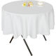 防炎テーブルクロス ロイヤル ホワイト 円形 145cm 4976416119017 1枚